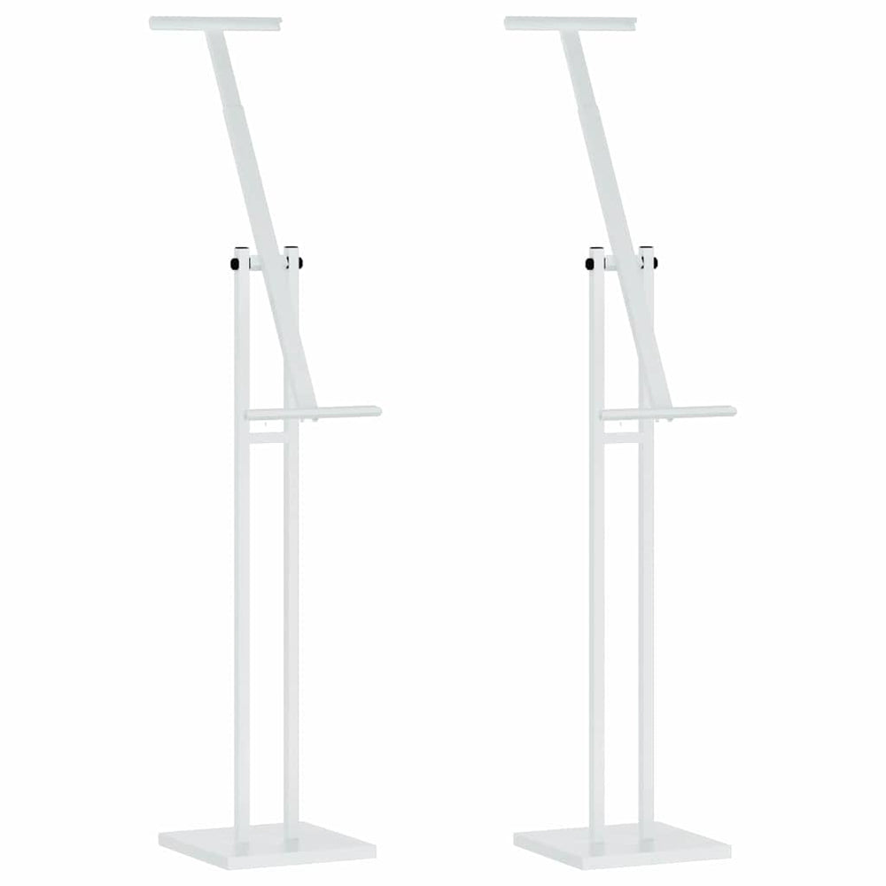 Vidaxl beurs displays 2 pcs wit 26,5 x 26,5 x 150 cm staal