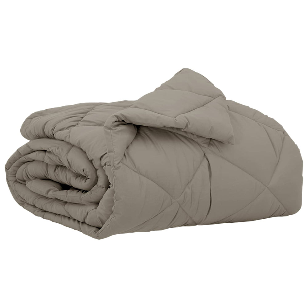 Vidaxl zomer dekbed lichtgrijs 220 x 155 cm microfiber