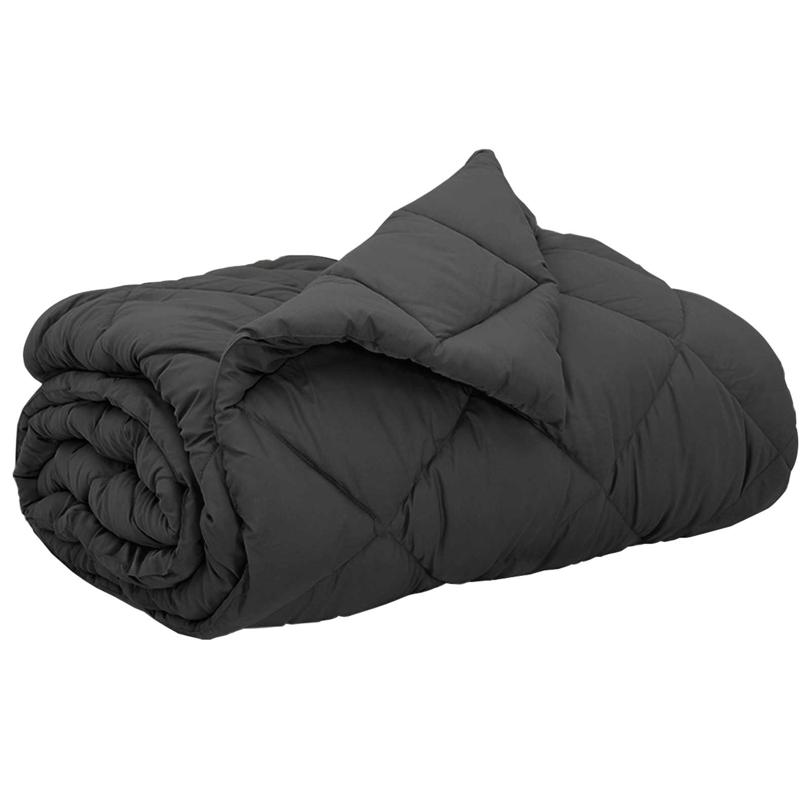 Vidaxl vol jaar dekbed antraciet 220 x 200 cm microfiber