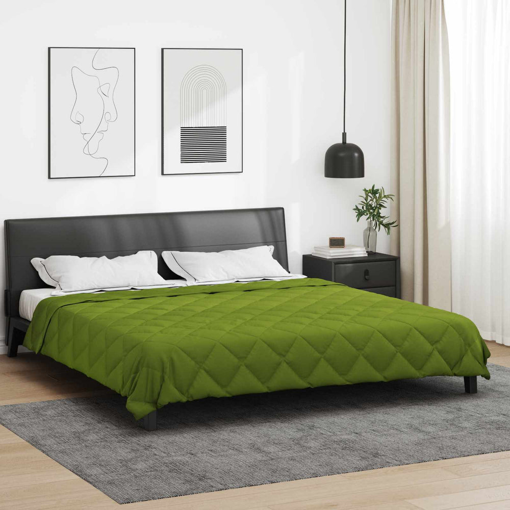 Vidaxl vol jaar dekbed groen 220 x 260 cm microfiber