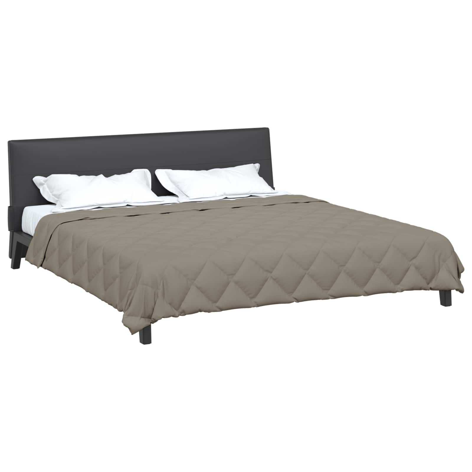 Vidaxl vol jaar dekbed lichtgrijs 240 x 200 cm microfiber