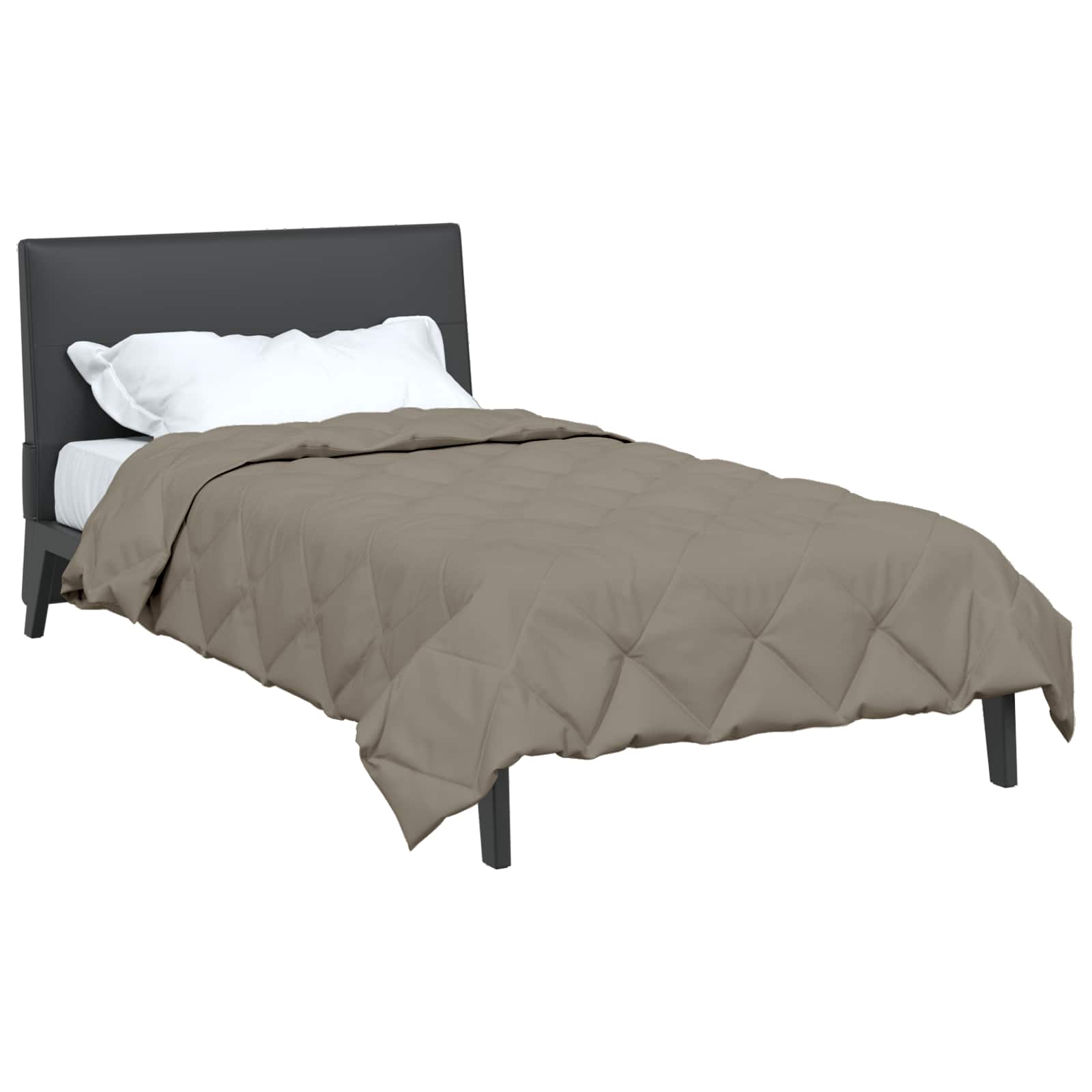 Vidaxl vol jaar dekbed lichtgrijs 220 x 140 cm microfiber