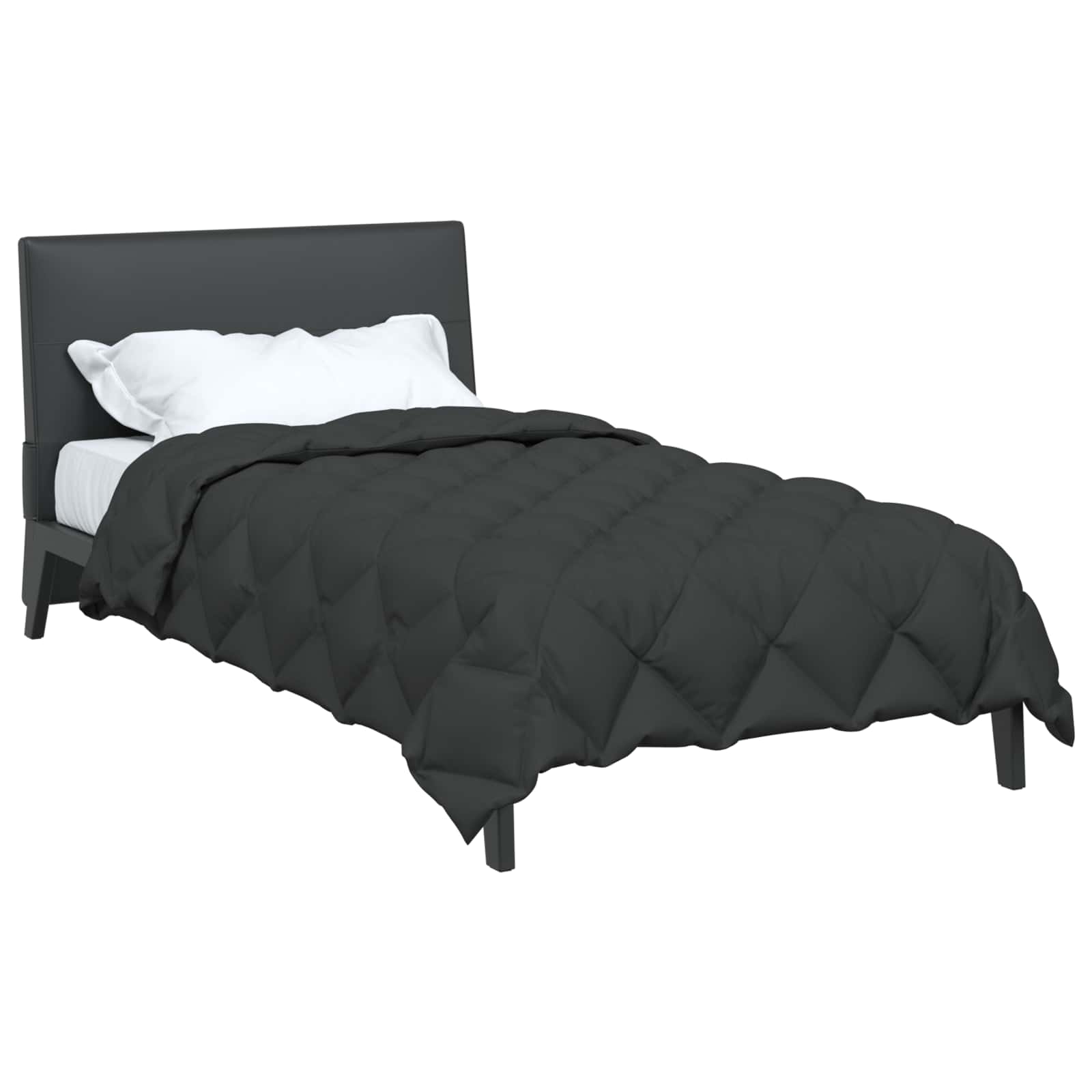 Vidaxl winter dekbed antraciet 220 x 135 cm microfiber