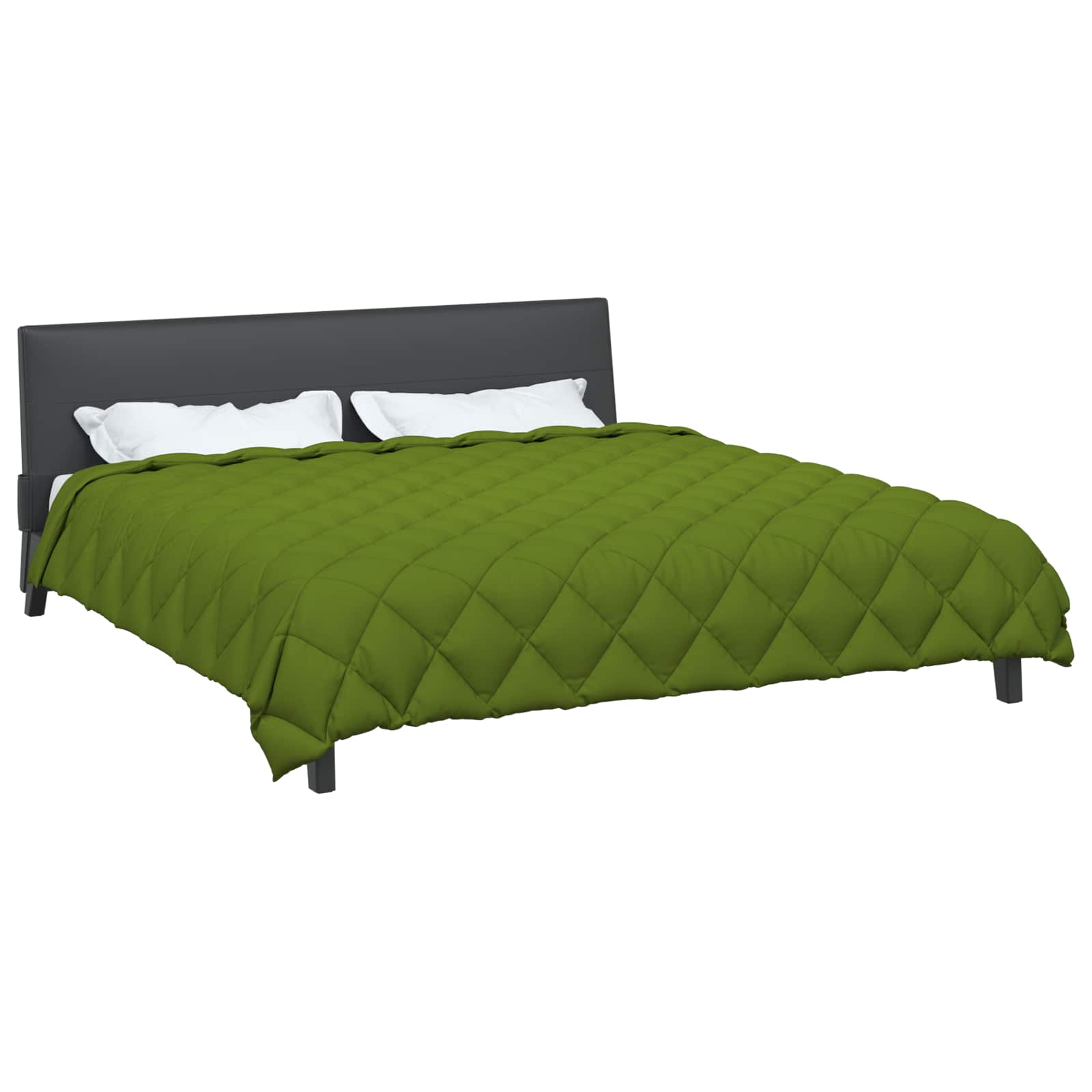 Vidaxl winter dekbed groen 200 x 200 cm microfiber