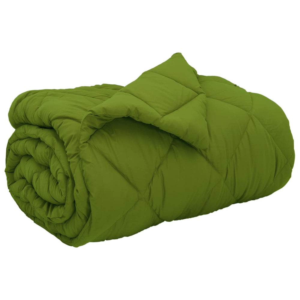 Vidaxl winter dekbed groen 220 x 140 cm microfiber