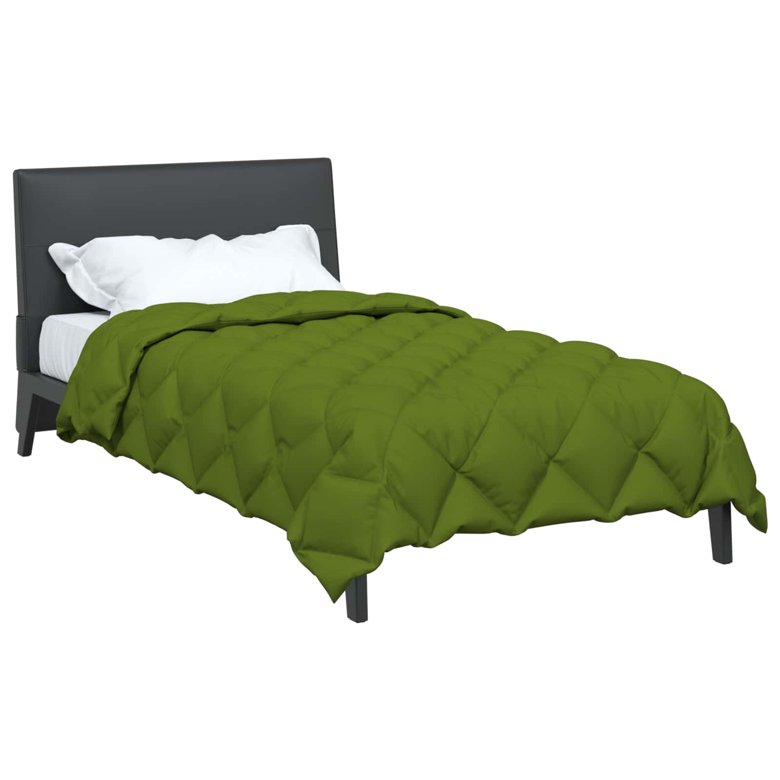 Vidaxl winter dekbed groen 220 x 140 cm microfiber