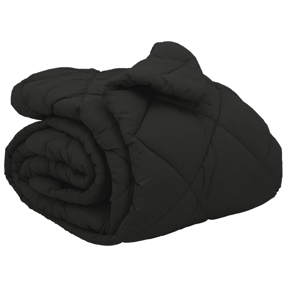 Vidaxl winter dekbed zwart 220 x 260 cm microfiber