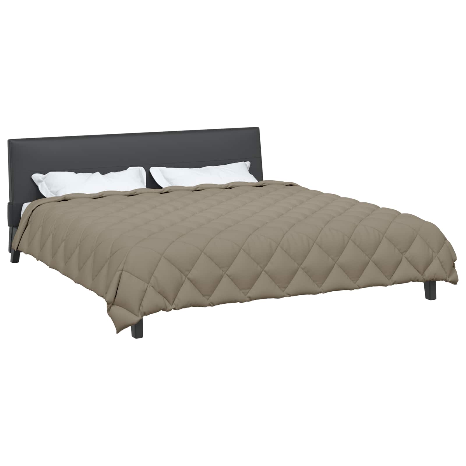 Vidaxl winter dekbed lichtgrijs 220 x 260 cm microfiber