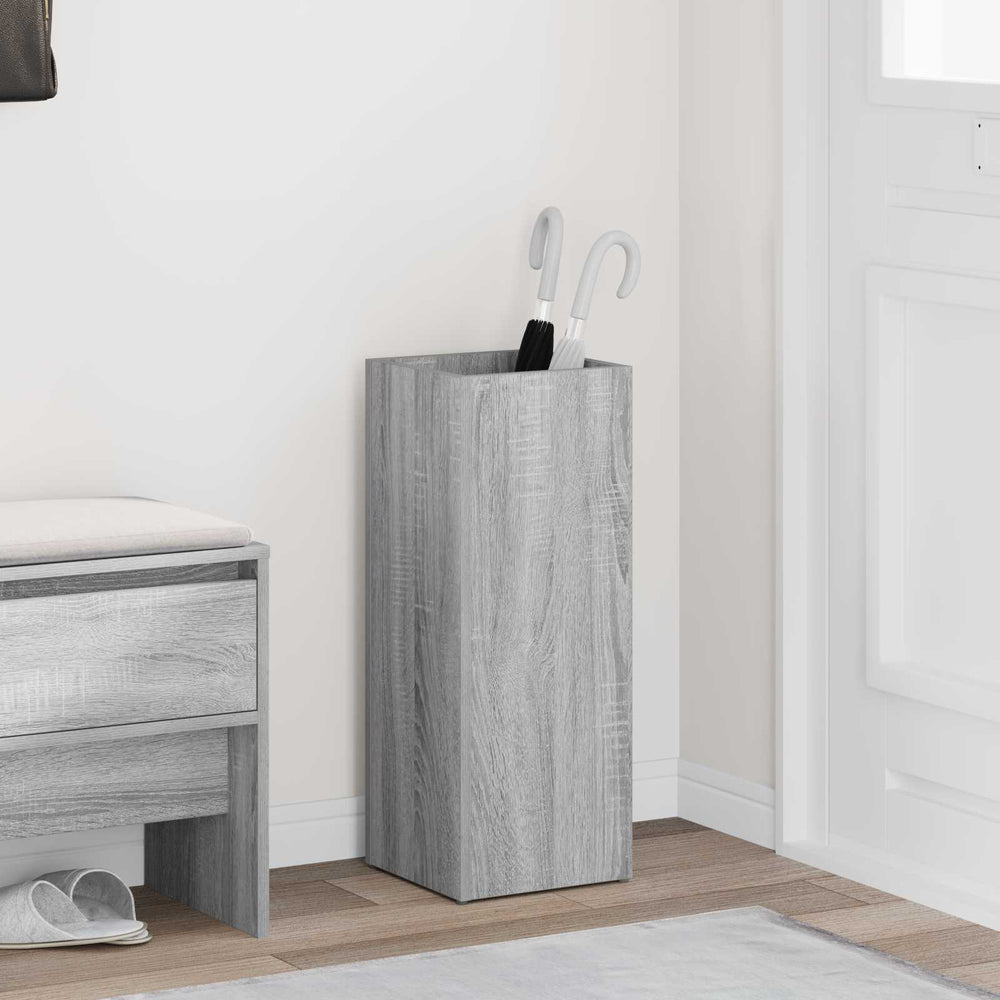 Vidaxl paraplu standaard grijs sonoma 25 x 24,5 x 64 cm bewerkt hout