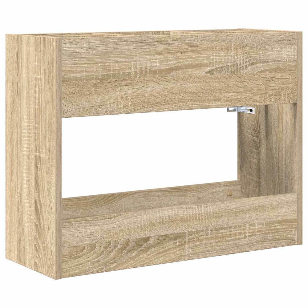 Vidaxl paraplu standaard sonoma eiken 65 x 24 x 50 cm bewerkt hout
