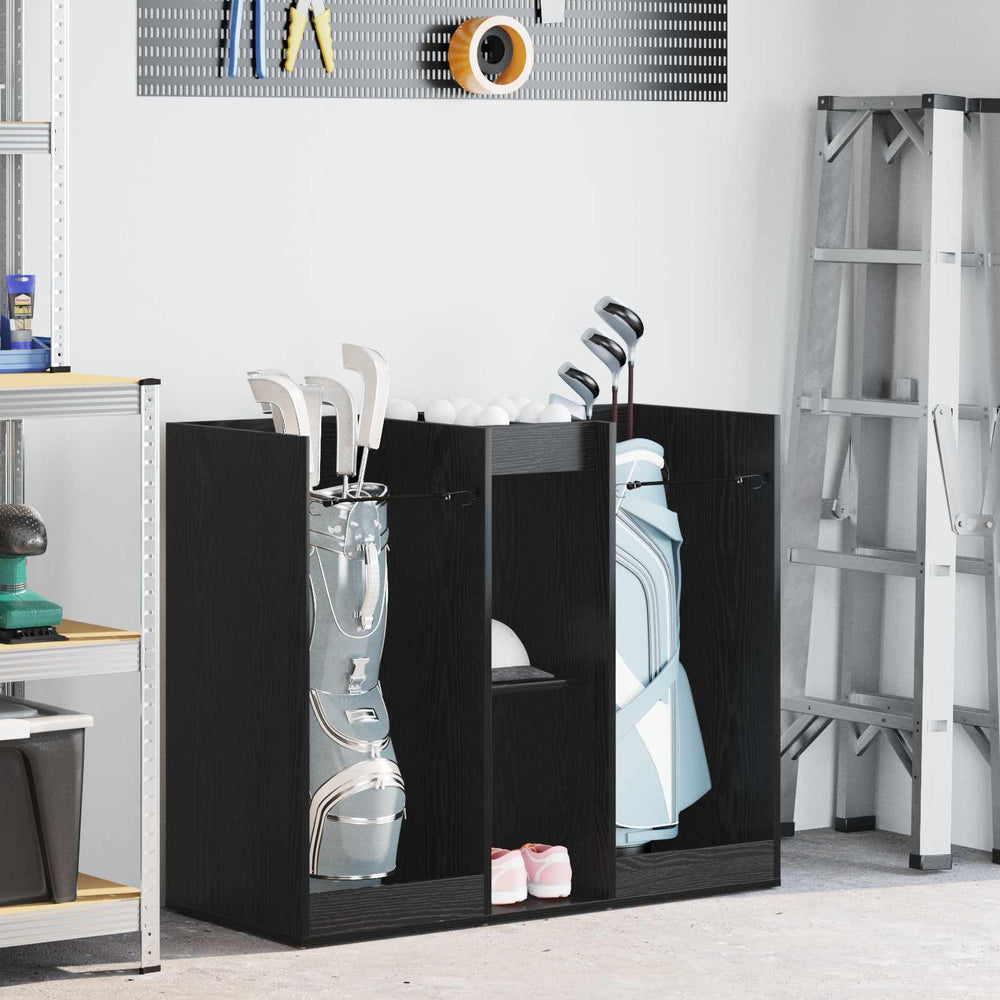 Vidaxl golfkast effen zwart eiken 102 x 45 x 85,5 cm