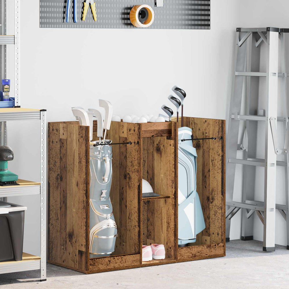 Vidaxl golfkast effen oudhout 102 x 45 x 85,5 cm