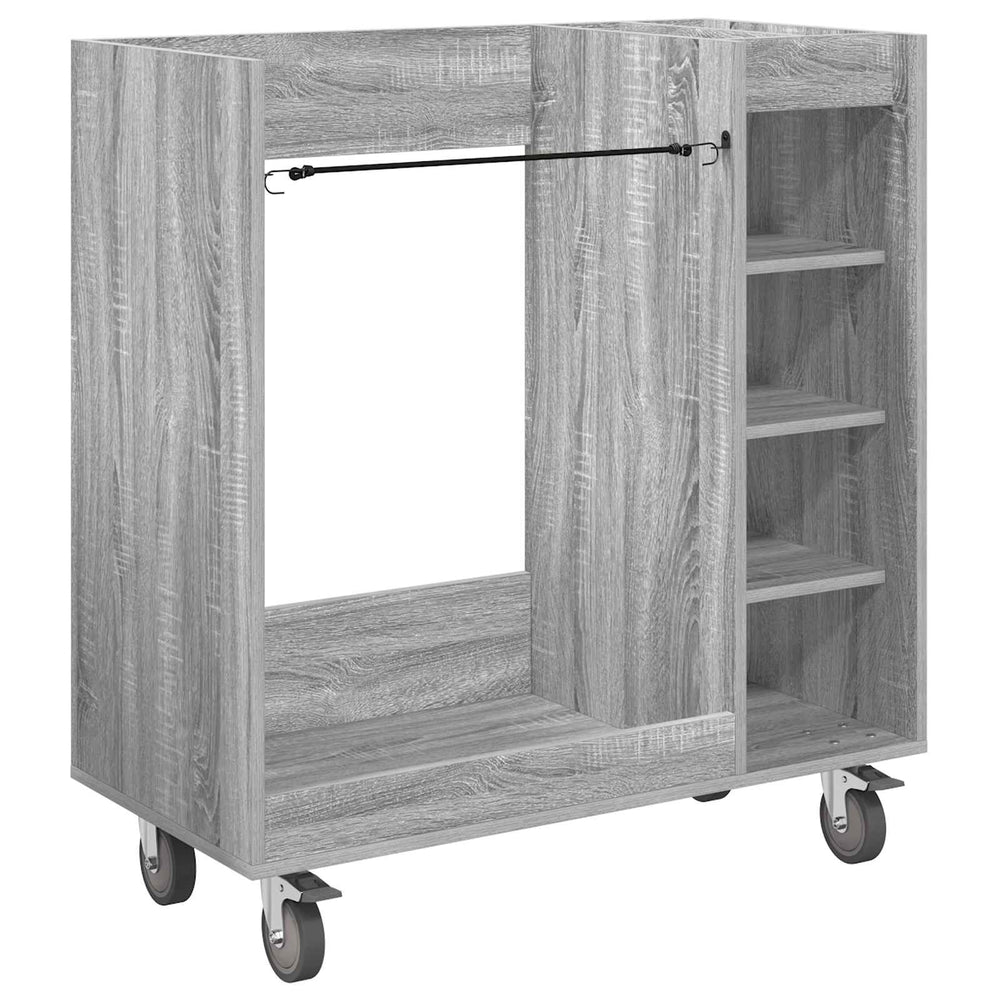 Vidaxl golfkast met wiel effen grijs sonoma 90 x 45 x 98 cm