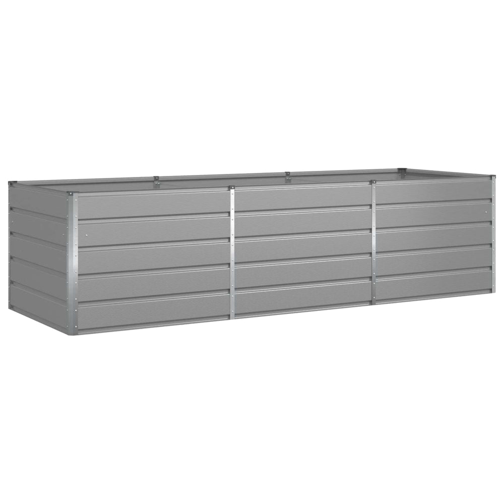 Vidaxl plantenbak lichtgrijs 195 x 100 x 45 cm gegalvaniseerd staal