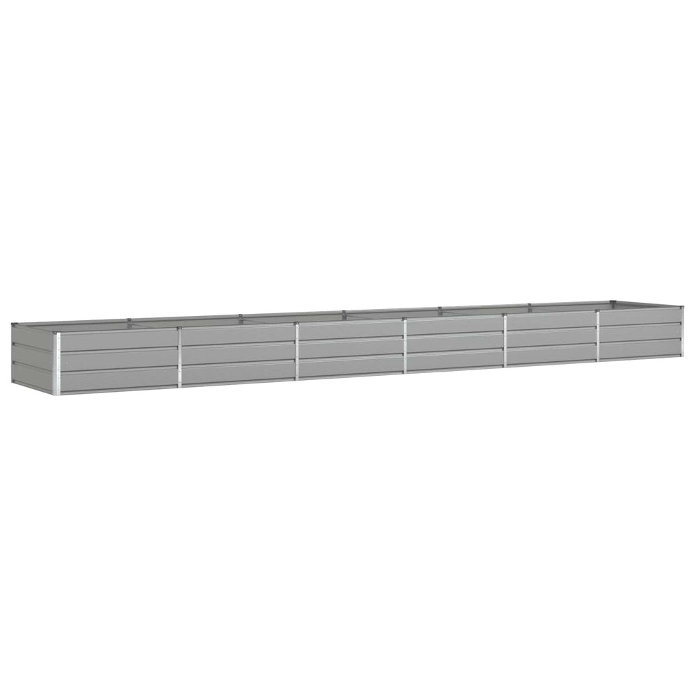 Vidaxl plantenbak lichtgrijs 195 x 100 x 45 cm gegalvaniseerd staal