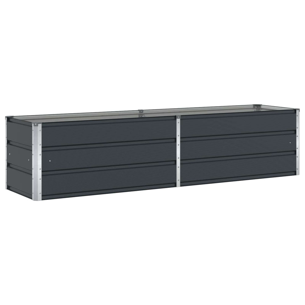 Vidaxl plantenbak antraciet 480 x 50 x 45 cm gegalvaniseerd staal