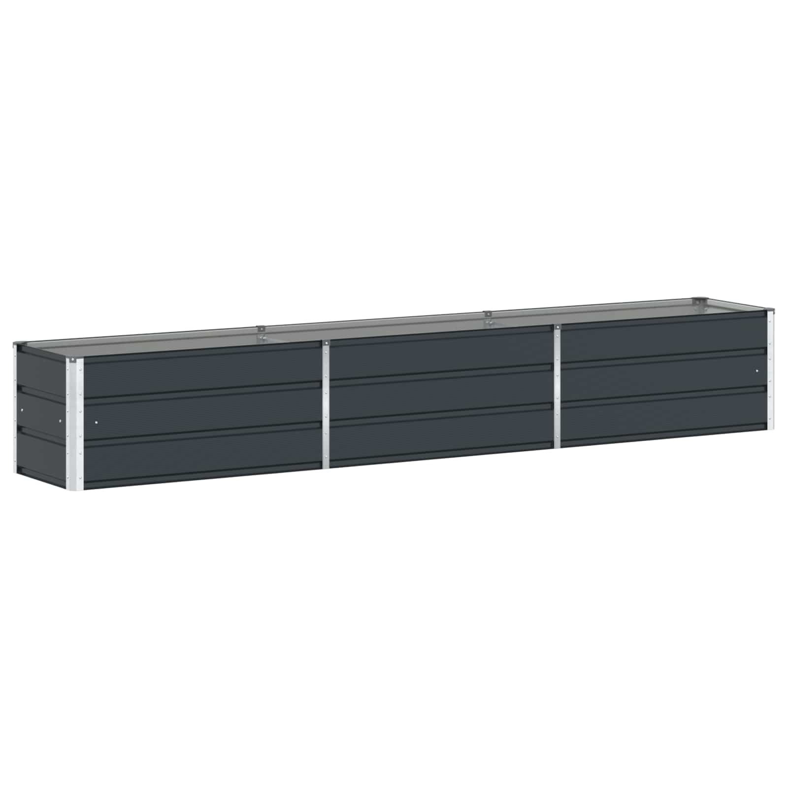 Vidaxl plantenbak antraciet 480 x 50 x 45 cm gegalvaniseerd staal