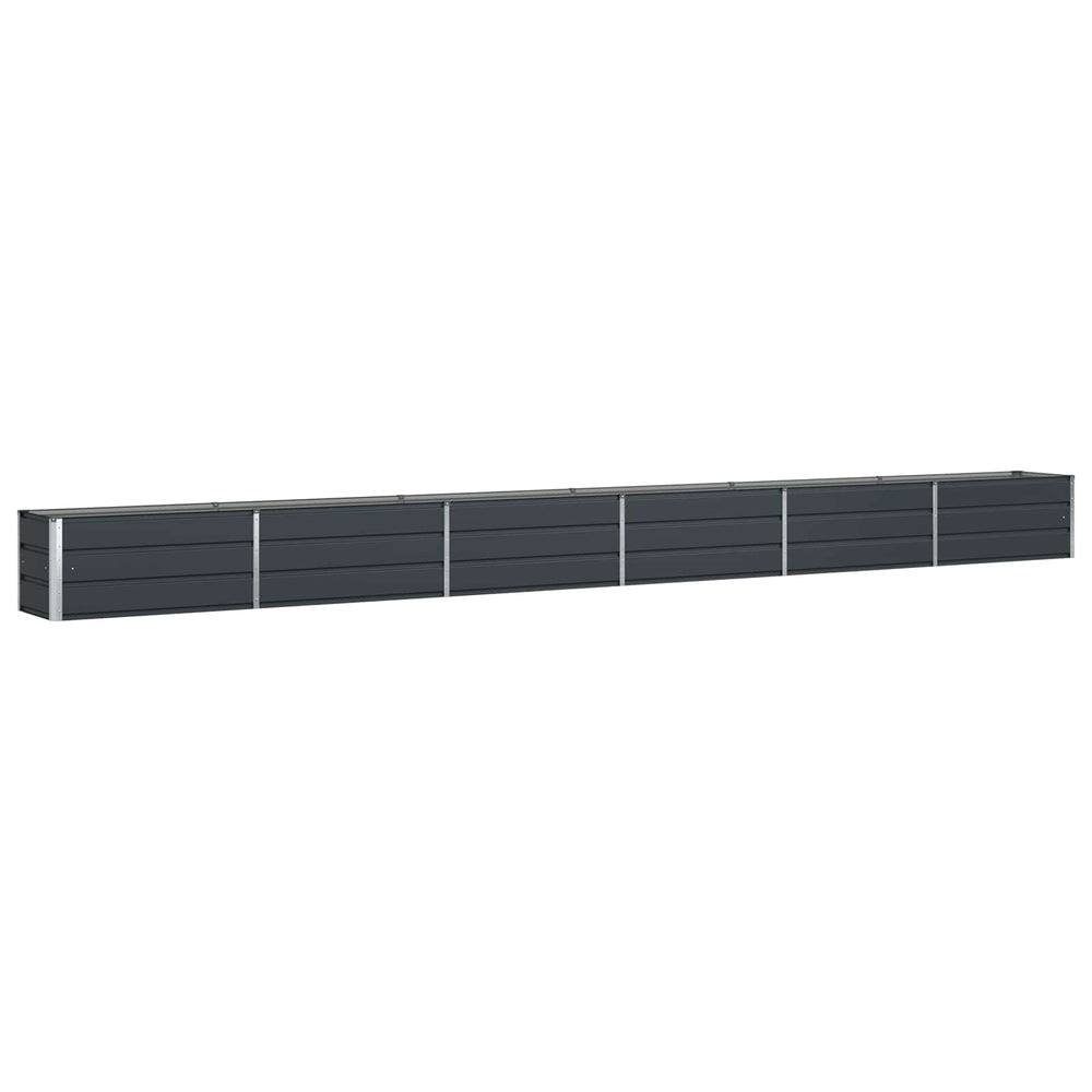 Vidaxl plantenbak antraciet 480 x 50 x 45 cm gegalvaniseerd staal