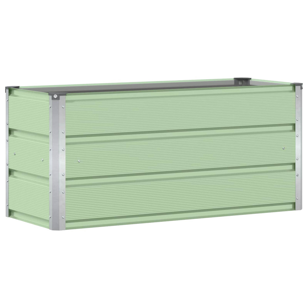 Vidaxl plantenbak groen 100 x 40 x 45 cm staal