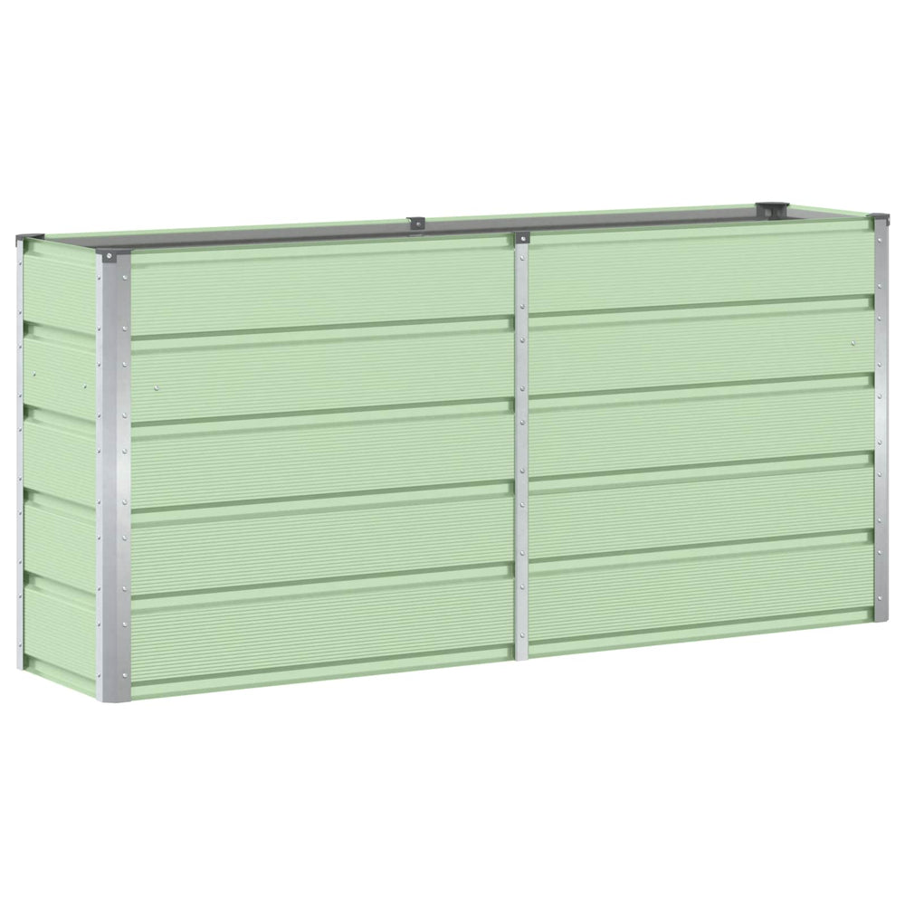 Vidaxl plantenbak groen 160 x 40 x 75 cm staal