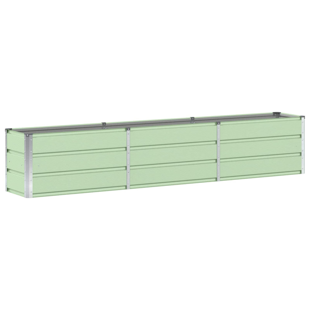 Vidaxl plantenbak groen 240 x 40 x 45 cm staal