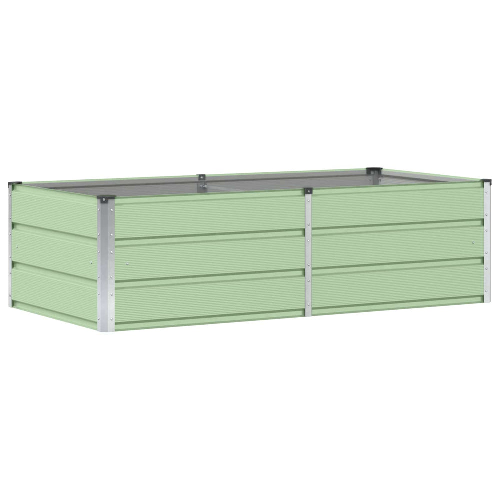 Vidaxl plantenbak groen 160 x 80 x 45 cm staal