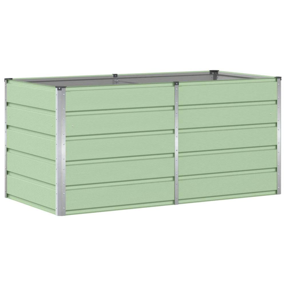 Vidaxl plantenbak groen 160 x 80 x 75 cm staal