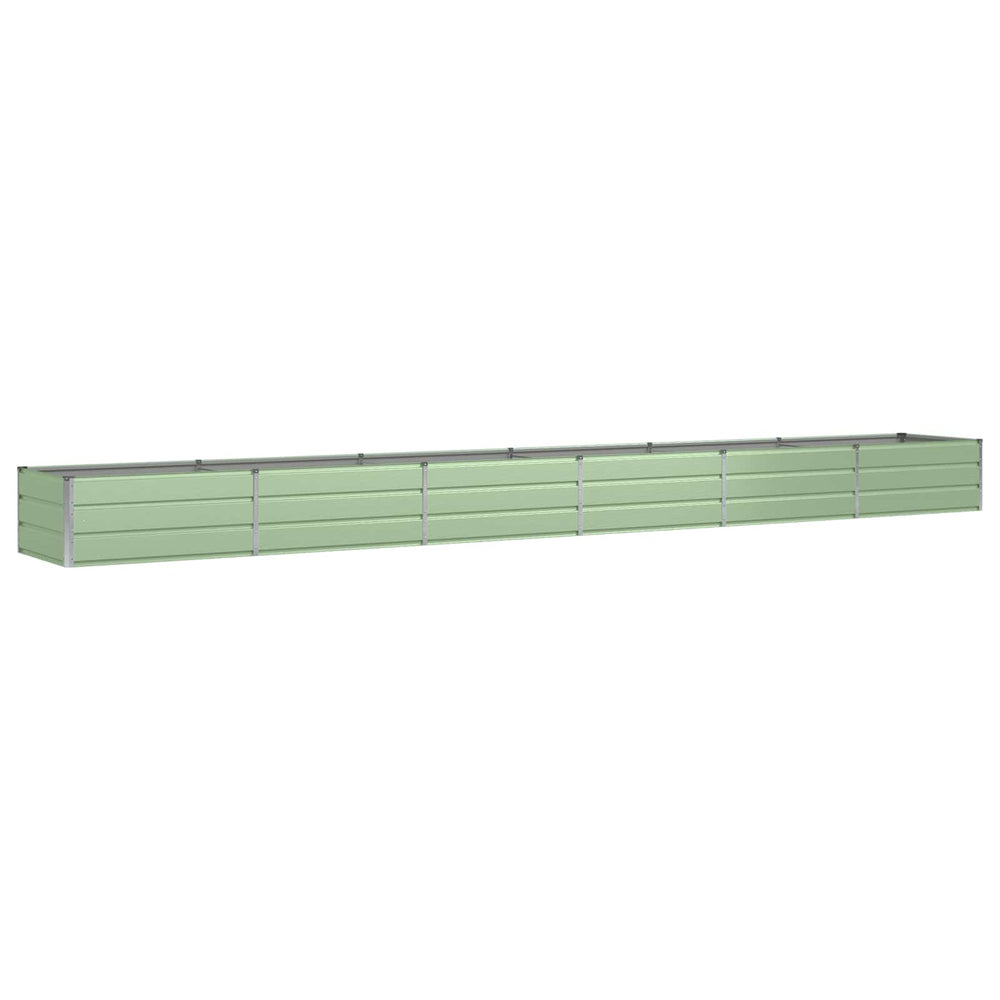 Vidaxl plantenbak groen 600 x 80 x 45 cm staal