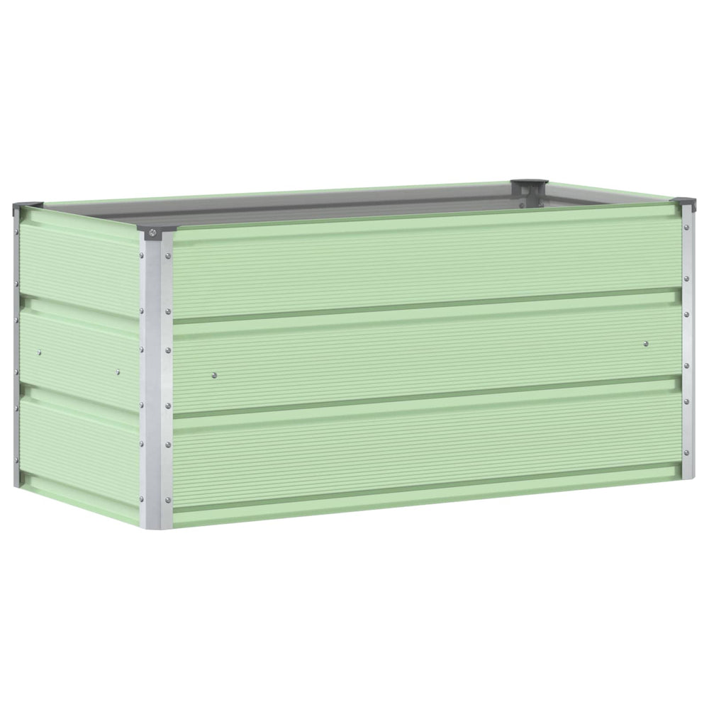Vidaxl plantenbak pastelgroen 100 x 50 x 45 cm gegalvaniseerd staal