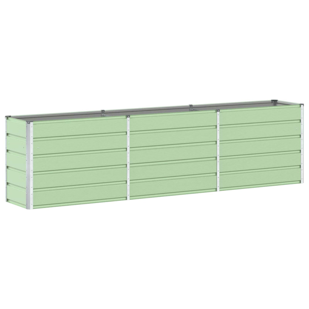 Vidaxl plantenbak pastelgroen 480 x 50 x 45 cm gegalvaniseerd staal