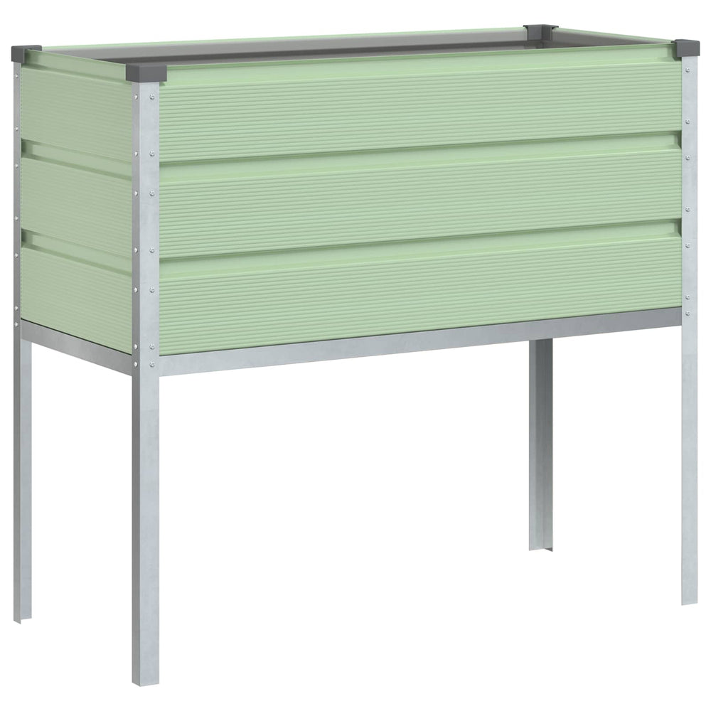 Vidaxl plantenbak pastelgroen 100 x 45 x 90 cm gegalvaniseerd staal