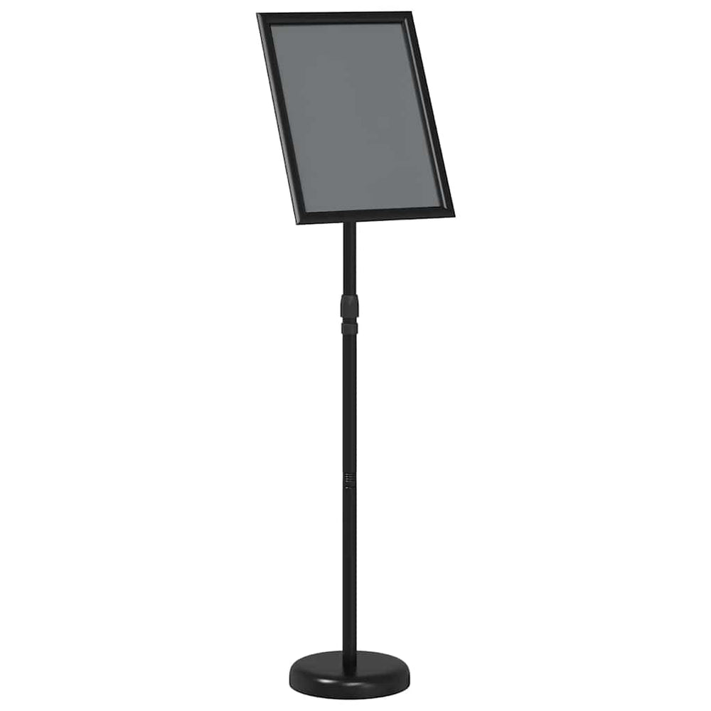 Vidaxl beurs displays zwart 25 x 25 x 125 cm aluminium