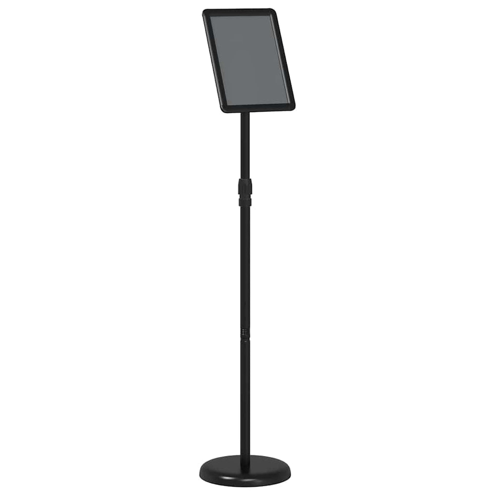 Vidaxl beurs displays zwart 25 x 25 x 125 cm aluminium