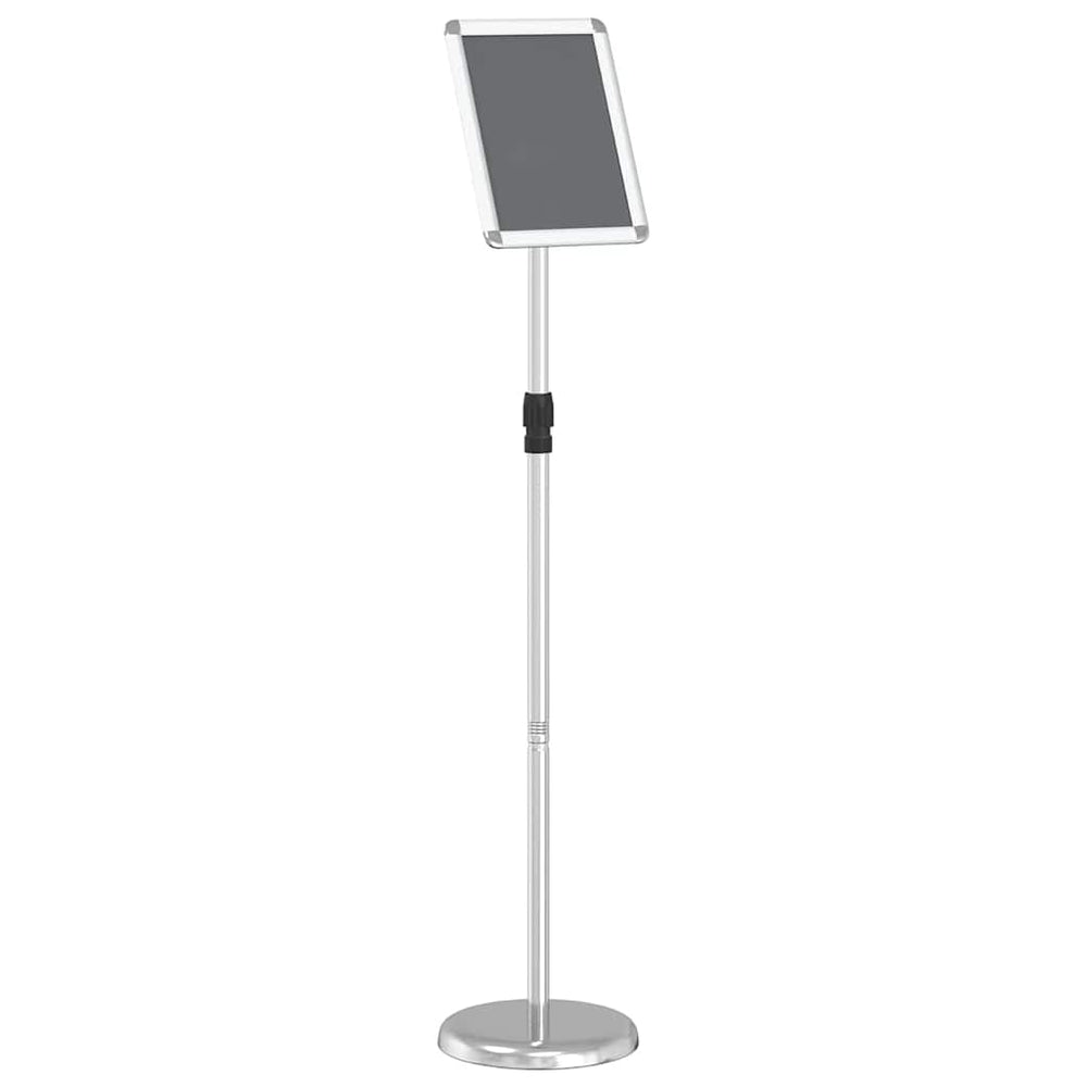 Vidaxl beurs displays zilver 25 x 25 x 125 cm aluminium
