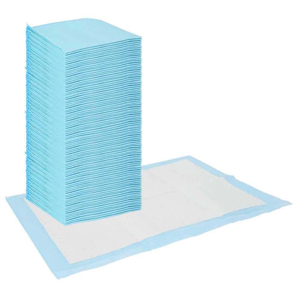 Vidaxl niet-geweven stof huisdier trainingspad 100 pcs blauw en wit