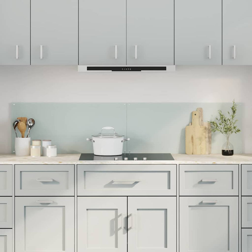 Vidaxl keuken spatscherm 2 pcs wit 90 x 40 cm gehard glas