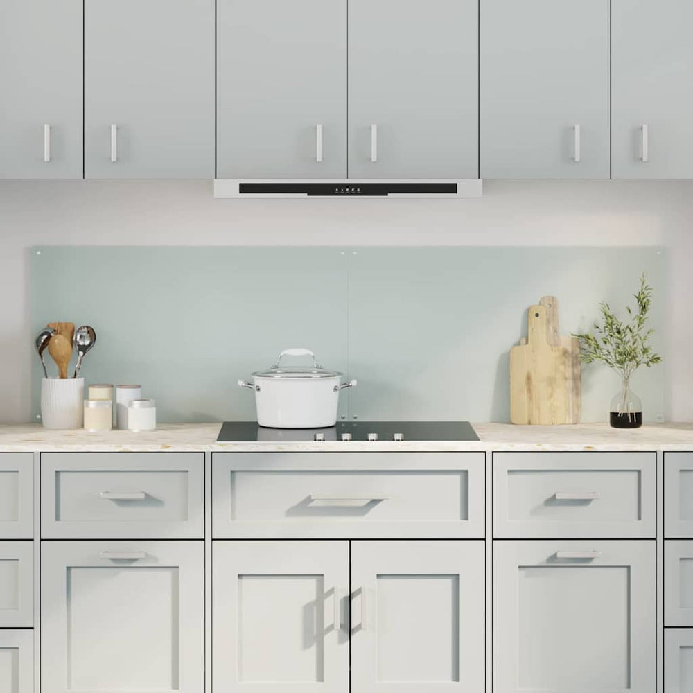 Vidaxl keuken spatscherm 2 pcs wit 90 x 50 cm gehard glas