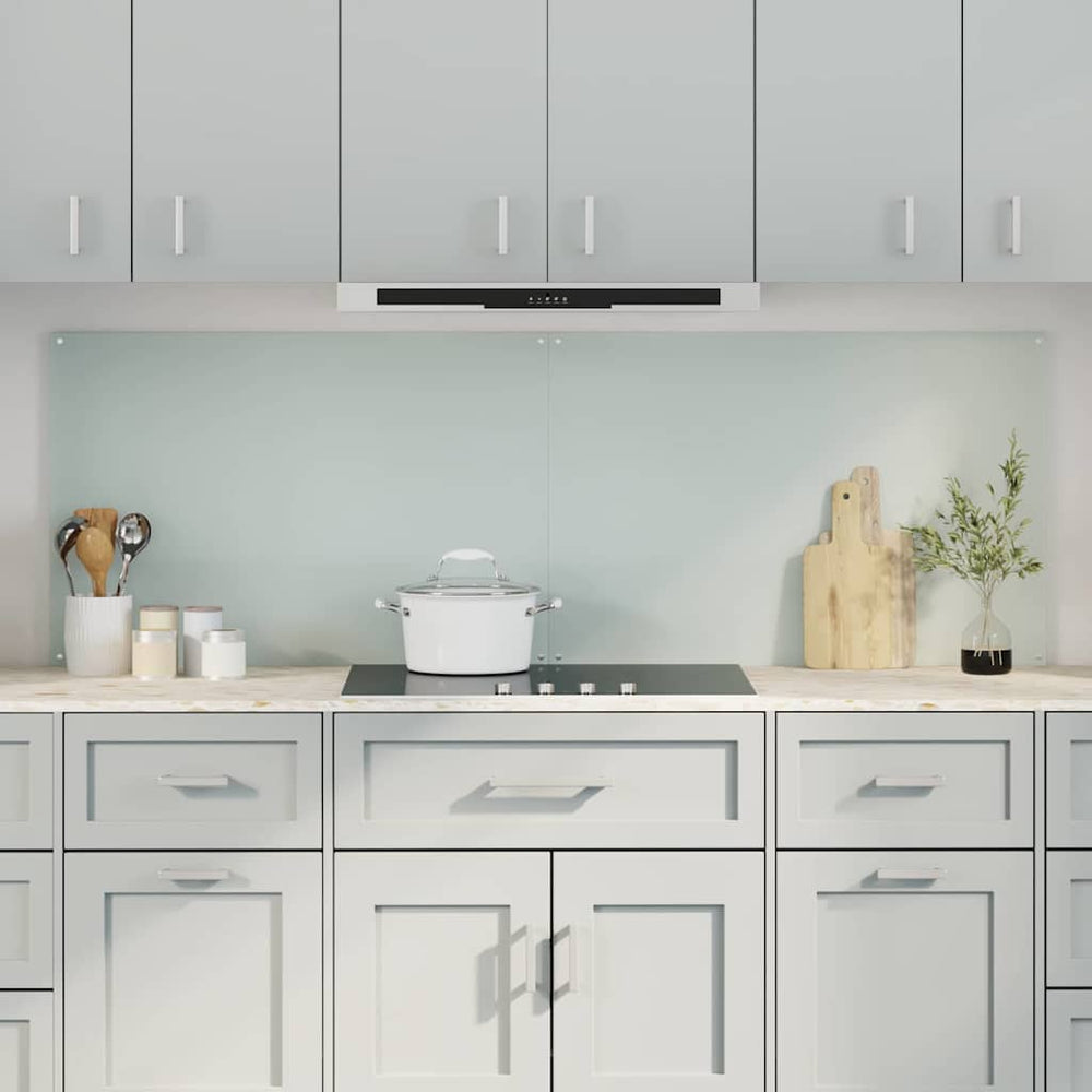 Vidaxl keuken spatscherm 2 pcs wit 90 x 60 cm gehard glas