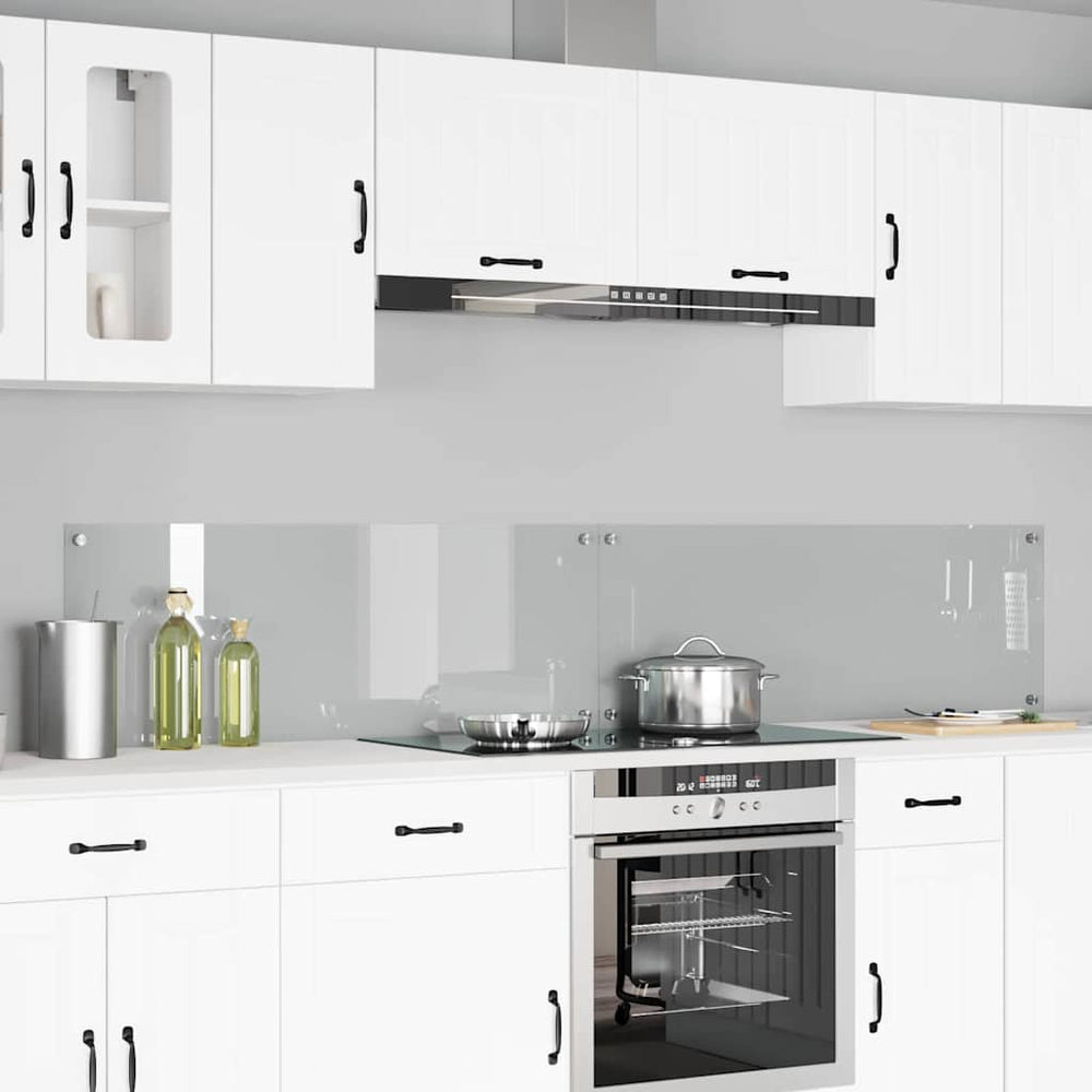 Vidaxl keuken spatscherm 2 pcs doorzichtig 110 x 40 cm gehard glas