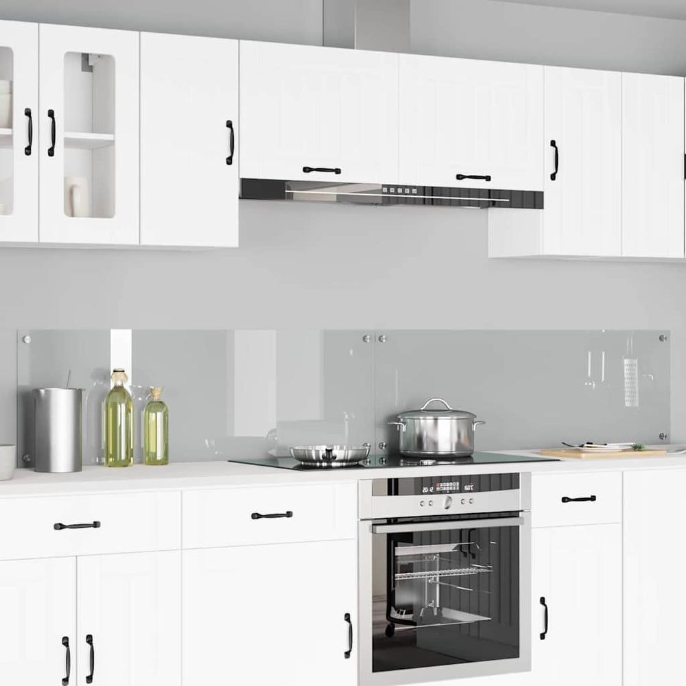 Vidaxl keuken spatscherm 2 pcs doorzichtig 120 x 40 cm gehard glas