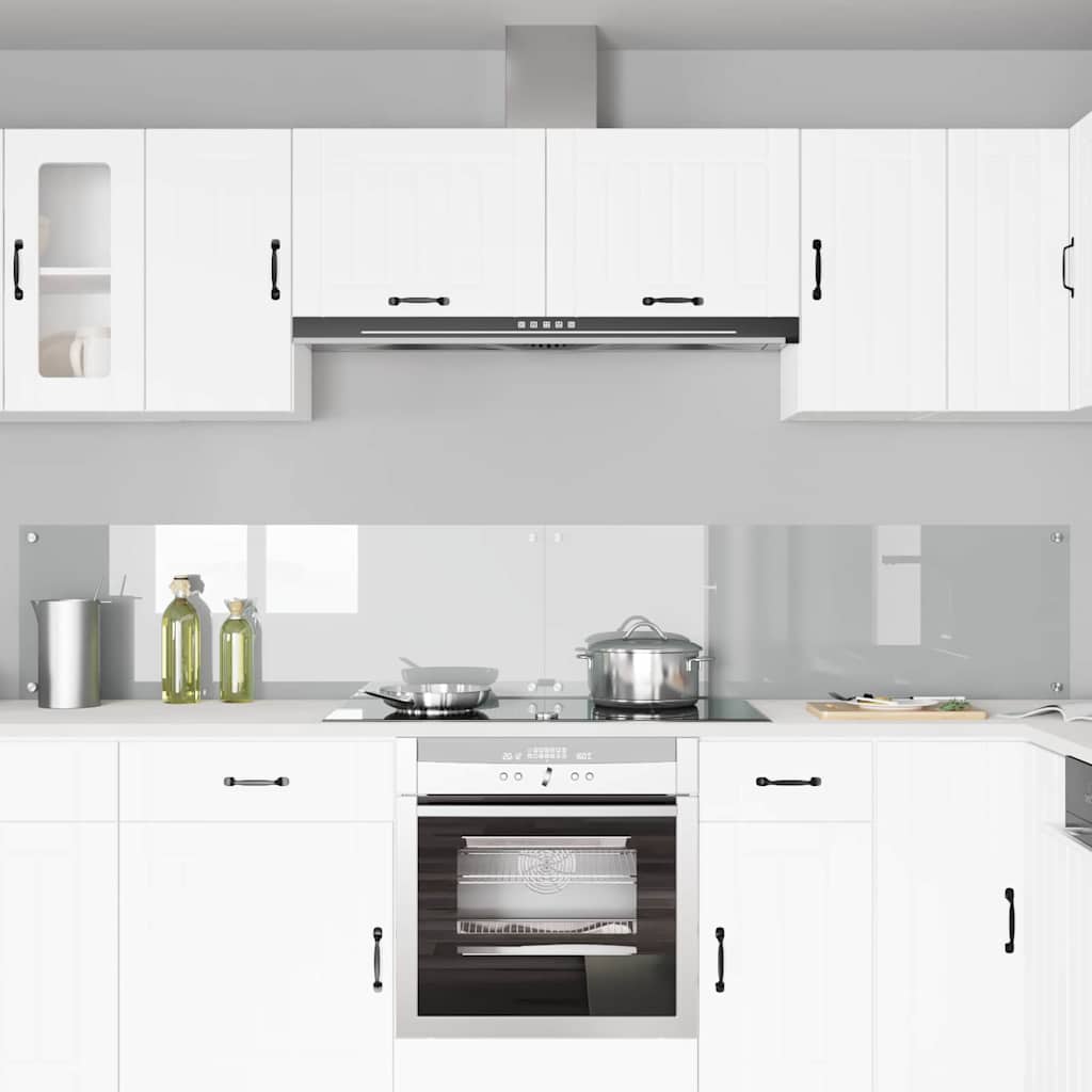 Vidaxl keuken spatscherm 2 pcs doorzichtig 120 x 40 cm gehard glas