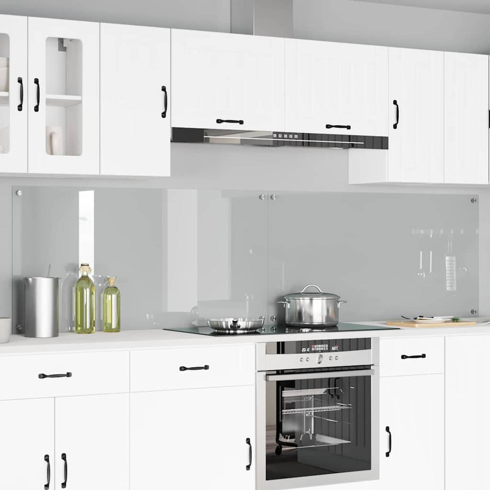 Vidaxl keuken spatscherm 2 pcs doorzichtig 120 x 60 cm gehard glas