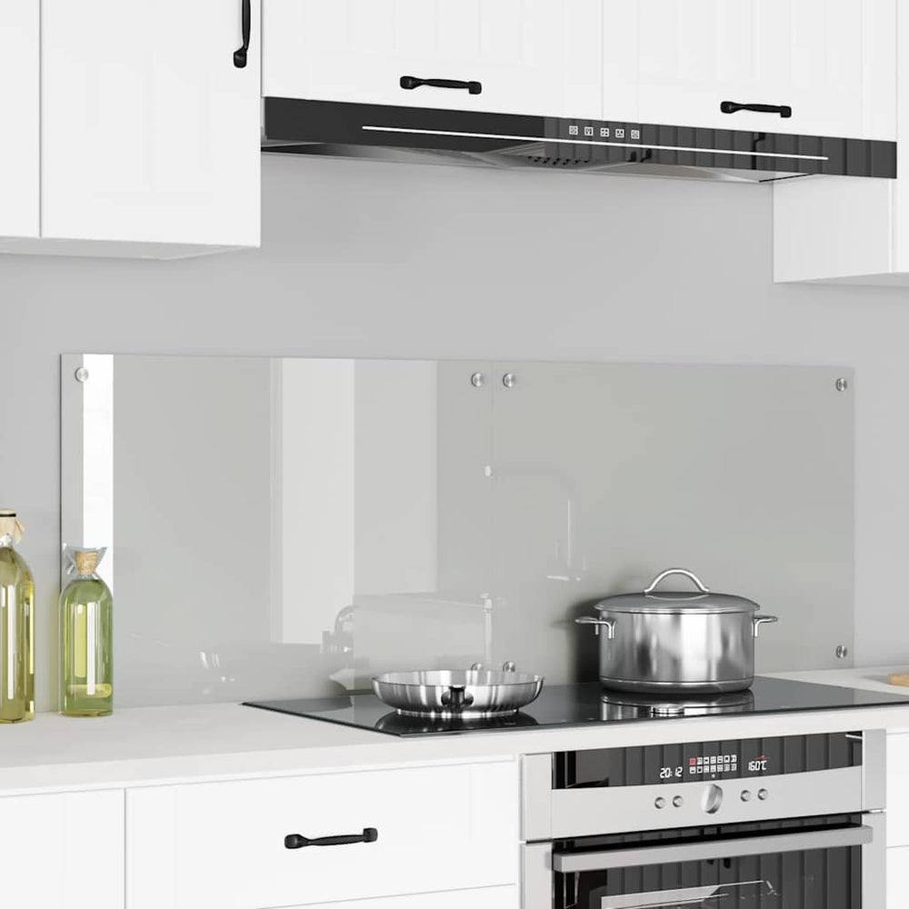 Vidaxl keuken achterwand 2 pcs doorzichtig 70 x 50 cm gehard glas