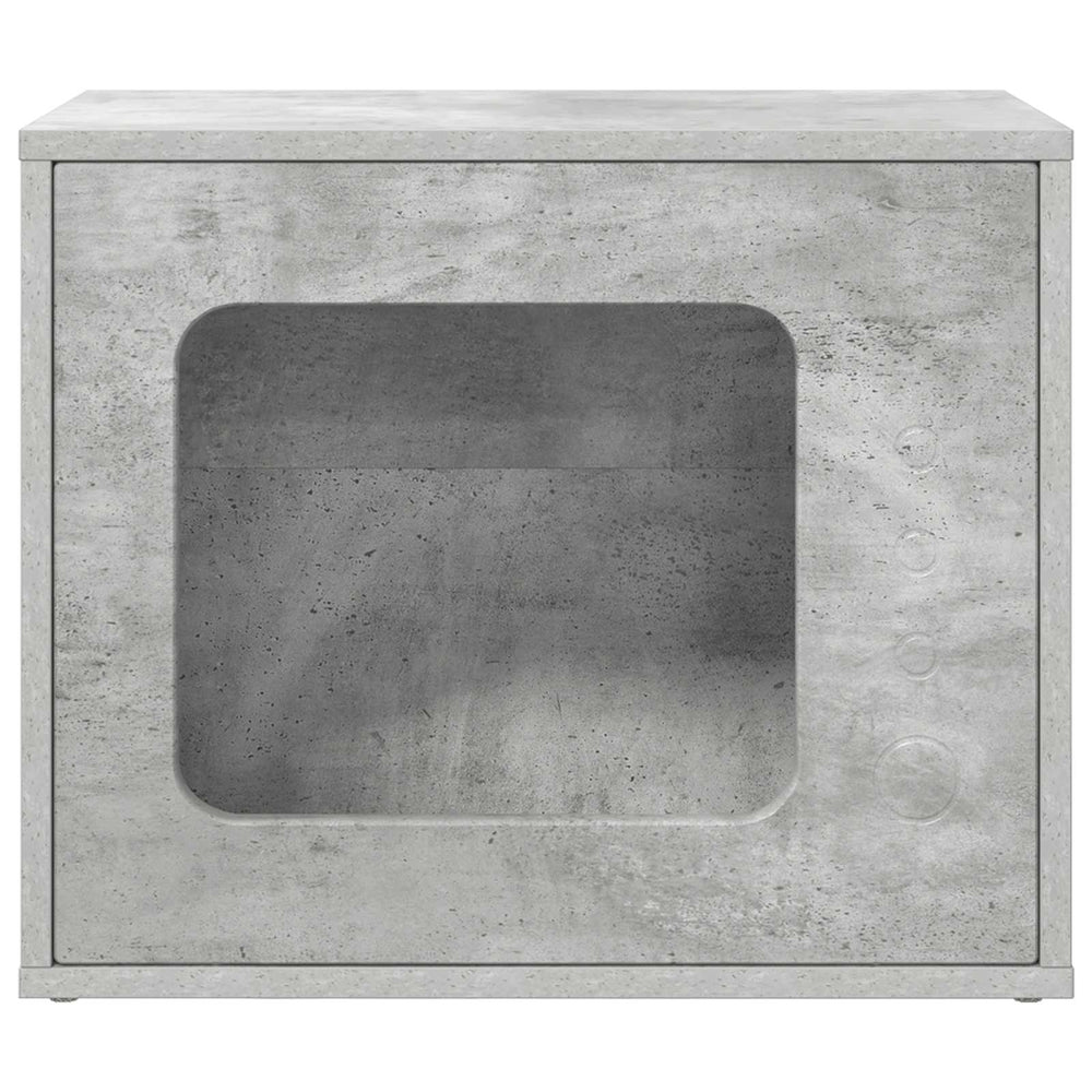 Vidaxl kattenhuis beton 51 x 30 x 42,5 cm bewerkt hout