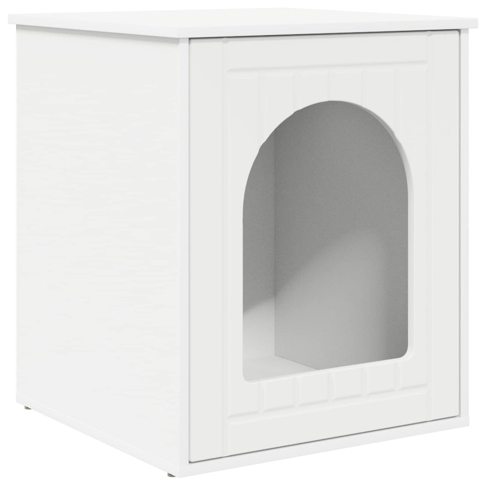 Vidaxl kattenhuis wit 53 x 52 x 62 cm bewerkt hout