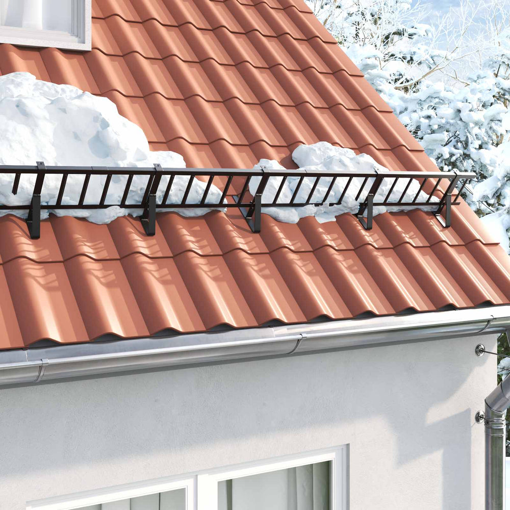 Vidaxl dak sneeuwbeugel 1200 x 2,5 x 20 cm staal