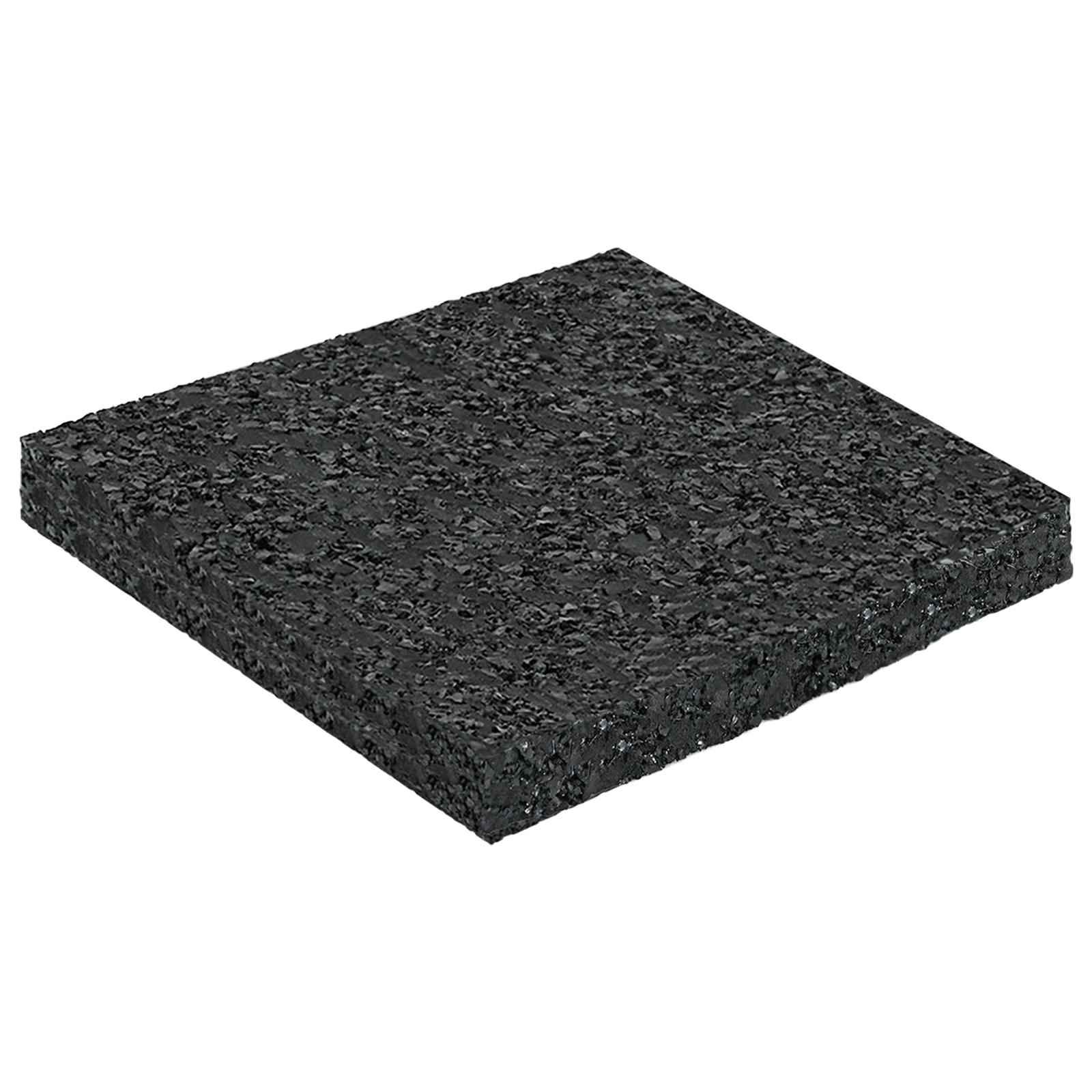 Vidaxl rubber granulaat patio pad zwart 9 x 9 x 0,8 cm rubber