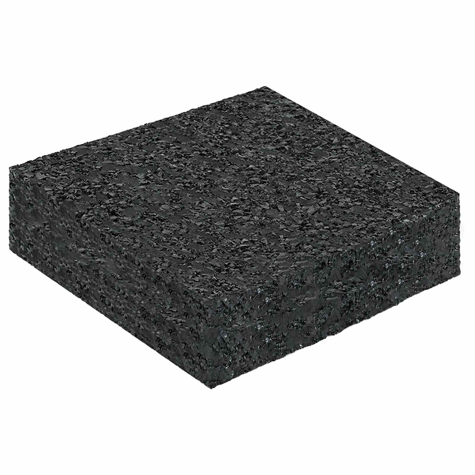 Vidaxl rubber granulaat patio pad zwart 9 x 9 x 2 cm rubber