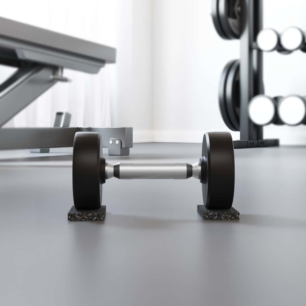 Vidaxl rubberen roller zwart rubber