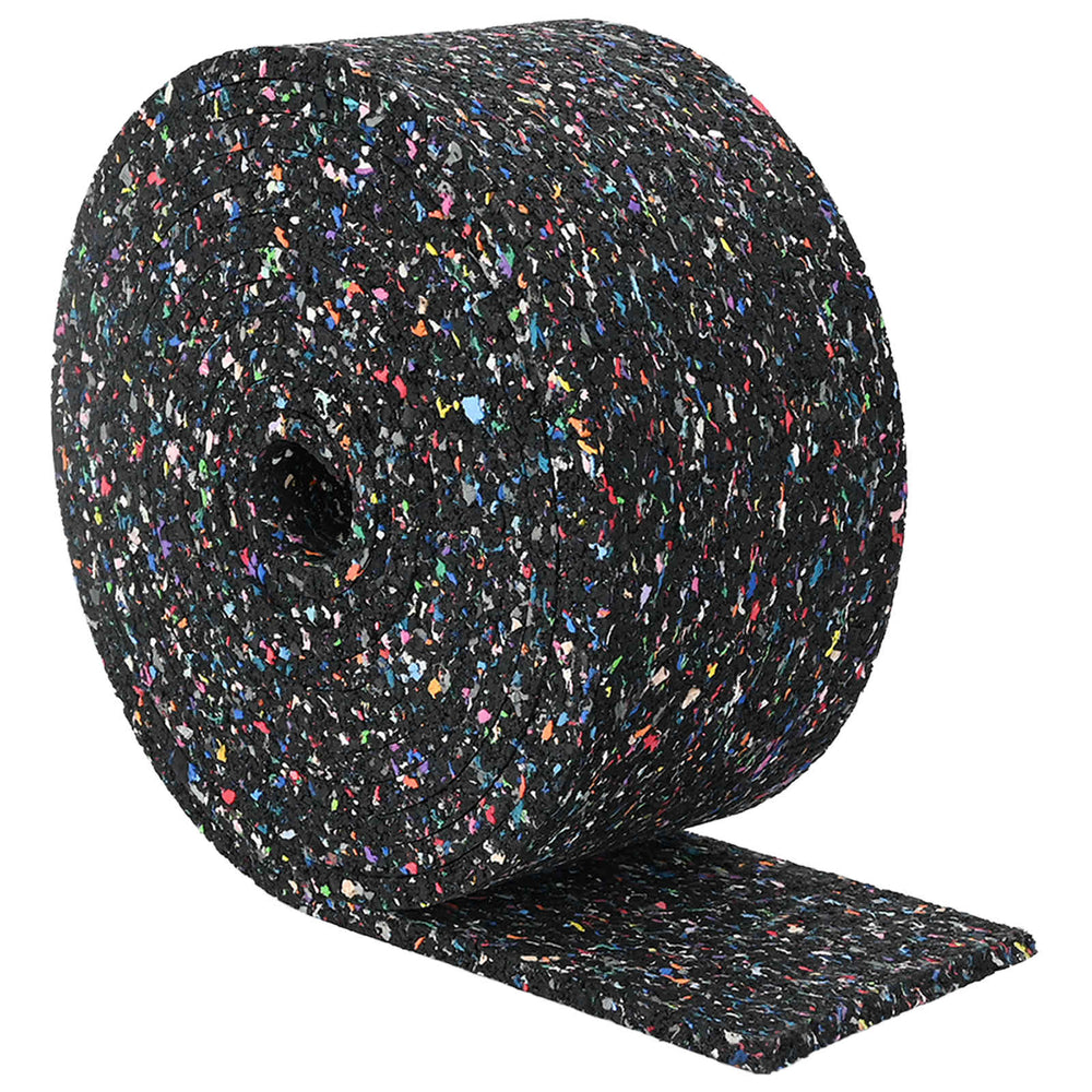 Vidaxl rubberen roller zwart 2000 x 10 x 0,8 cm rubber